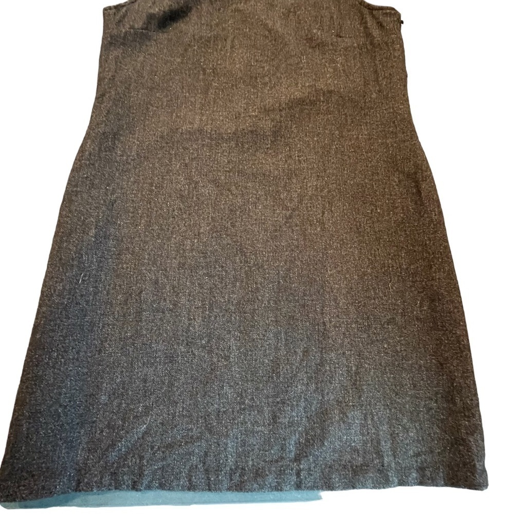 Vintage Woolrich medium charcoal gray shift dress - Picture 6 of 16